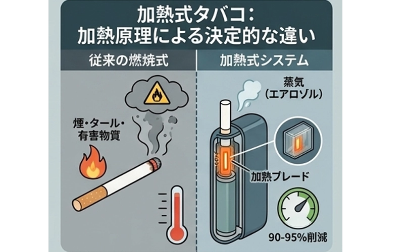 加熱式タバコ：加熱原理による決定的な違い